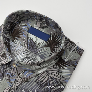 High quality custom cartoon leaf shirt for men